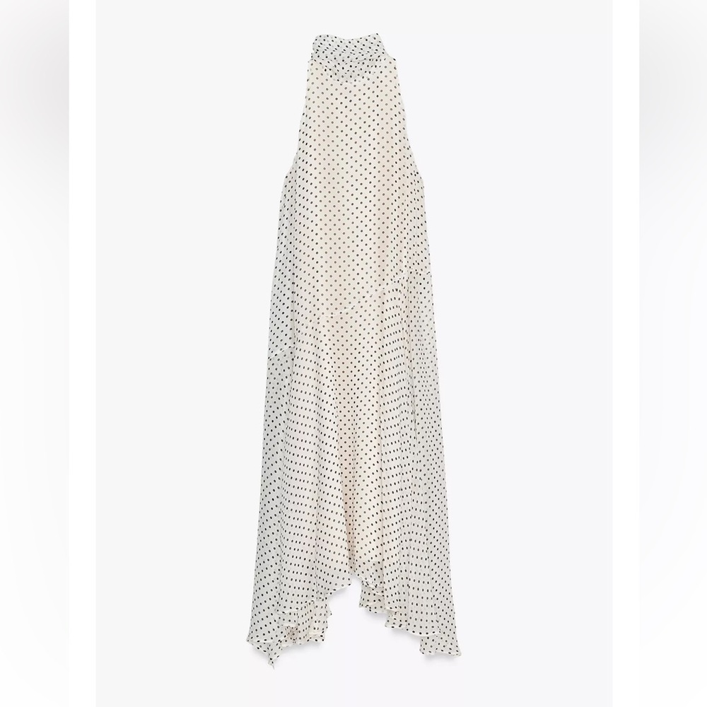 Zara Polka Dot Halter Dress ZW Collection - Picture 2 of 3